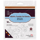 Scrapbook Adhesives by 3L Metallic Transfer Foil Sheets Nature Colours in black, grey, copper orange, brown and bronze