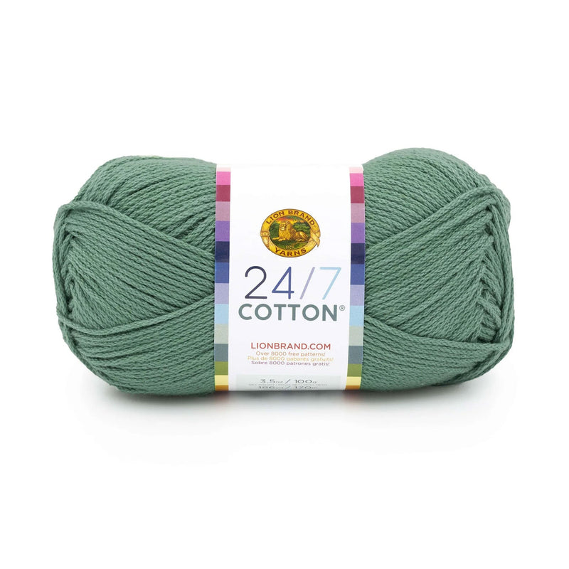 Lion Brand 24/7 Cotton Yarn - Spruce 100g