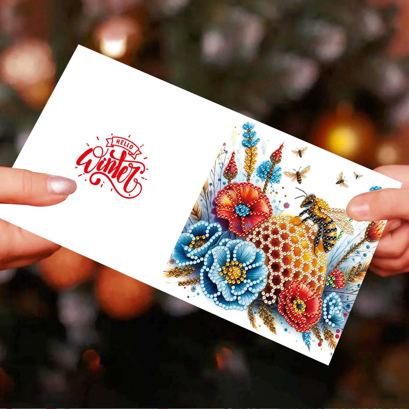 Poppy Crafts Diamond Art Greeting Card Kit