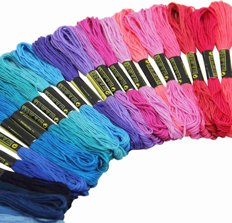 Poppy Crafts Embroidery Floss Set - Rainbow - 100pcs