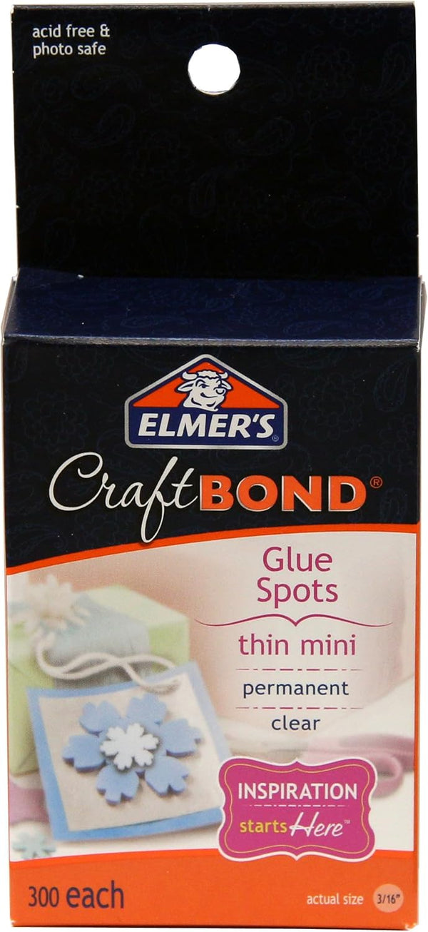 Elmer's CraftBond(R) Glue Spots - Thin Mini 300/Pkg*