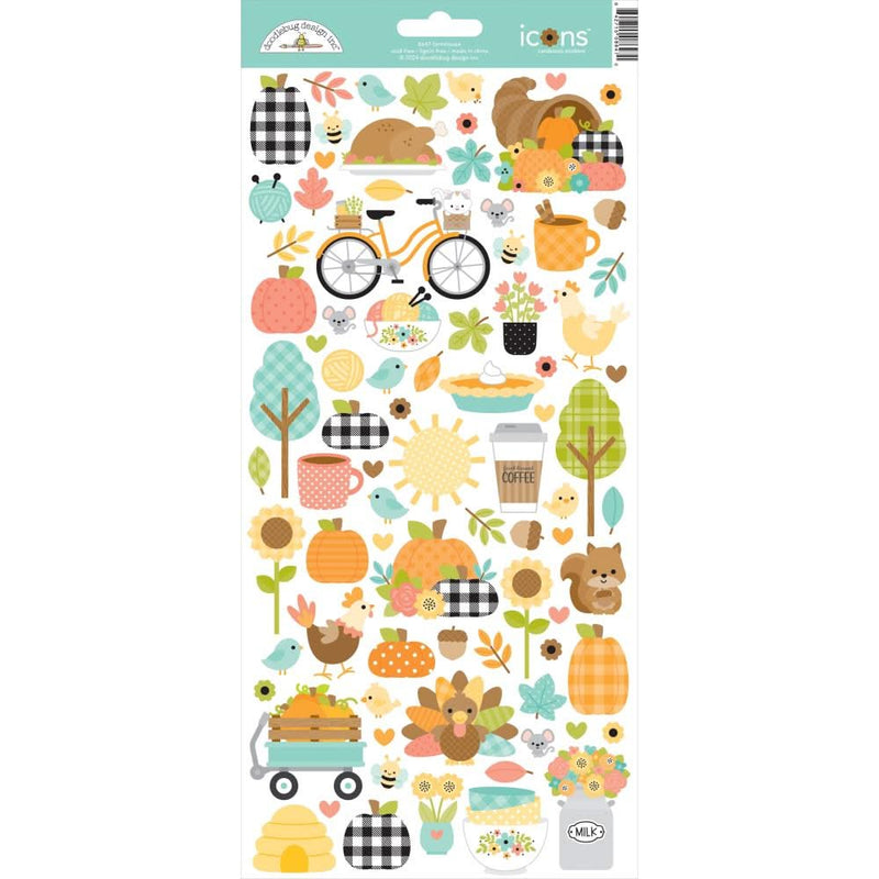 Doodlebug This & That Cardstock Stickers Farmhouse*