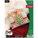 Bucilla Felt Pillow Applique Kit 12"X13.75" Gingerbread Cottage
