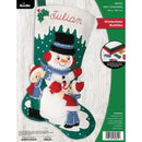 Bucilla Felt Stocking Applique Kit 18" Long Wintertime Buddies