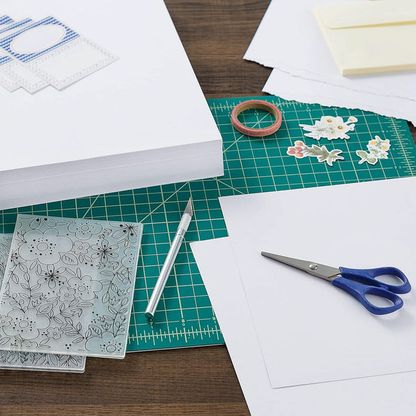 Poppy Crafts 12"x 12" Premium White Cardstock 350gsm - 10 Sheets