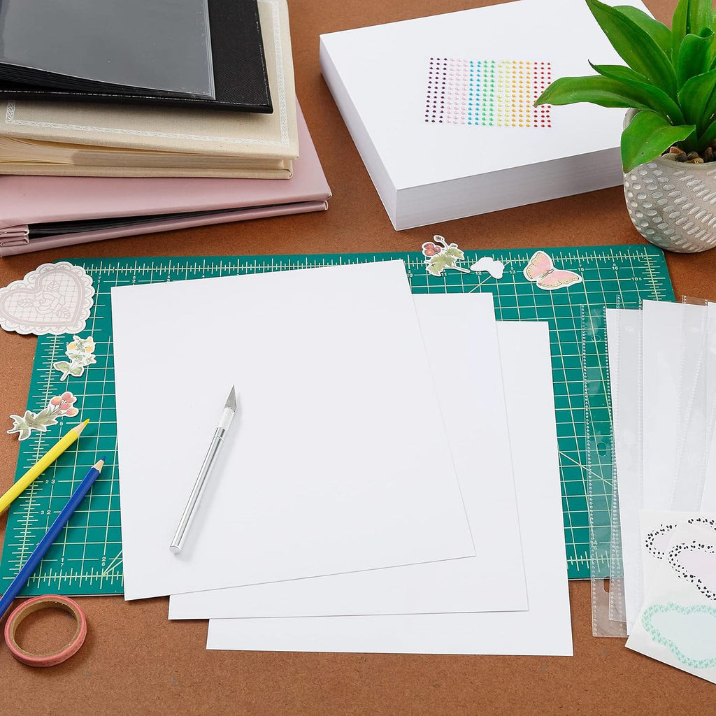 Poppy Crafts Premium White Cardstock 12x12 300gsm | CraftOnline