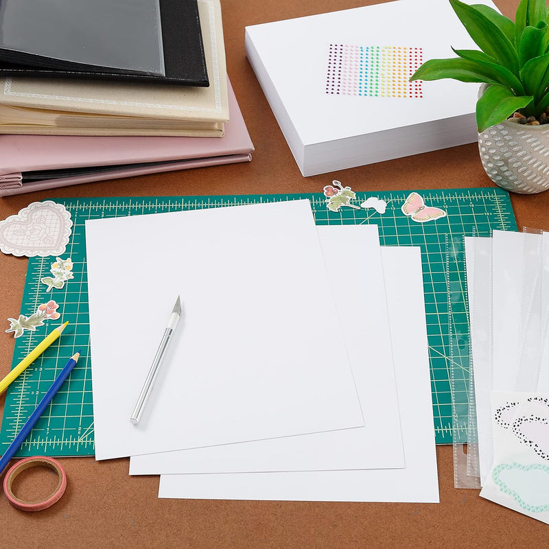 Poppy Crafts A4 Premium White Cardstock 240gsm - 50 sheets - Super Smooth