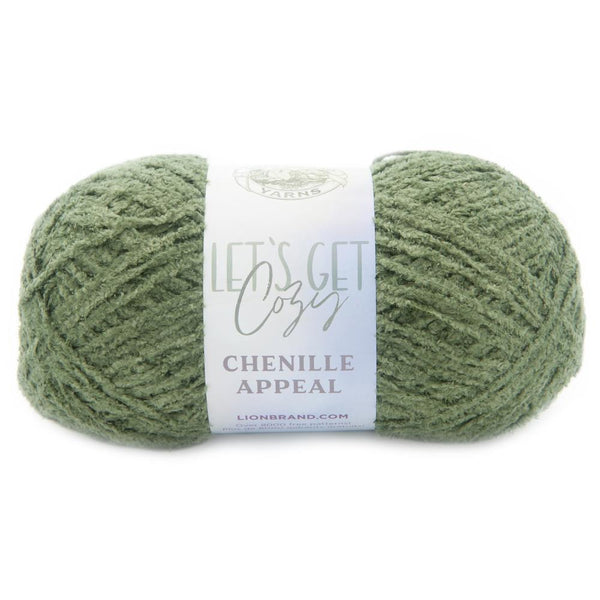 Lion Brand Let's Get Cozy: Chenille Appeal Yarn - Loden Green*