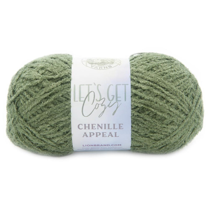 Lion Brand Let's Get Cozy: Chenille Appeal Yarn - Loden Green*