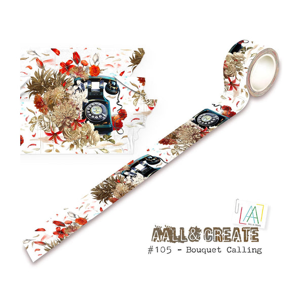 Aall & Create Washi Tape #105 - Bouquet Calling