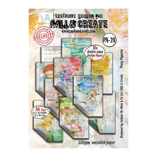 Aall & Create A4 Design Paper 10 Pack