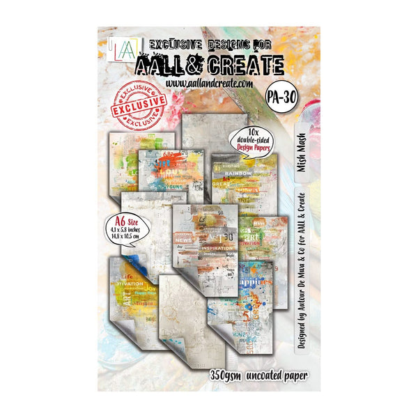 Aall & Create A6 Design Paper 10 Pack