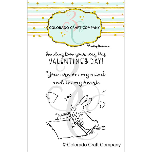 Colorado Craft Company Clear Stamps 2"X3" I Heart You Mini - By Anita Jeram