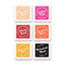 Altenew x Amy Tangerine Summer Sunrise Fresh Dye Ink 6 Mini Cube Set