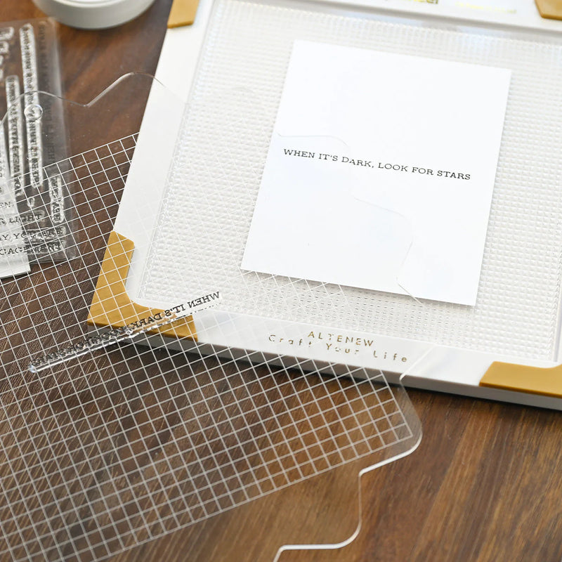 Altenew Stampwheel - Square Grid Flip Plate*