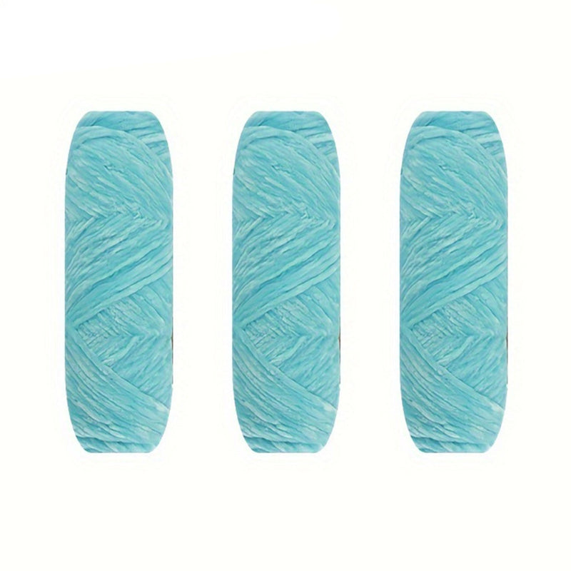 Poppy Crafts Velour Yarn 100g 3 Pack - Aqua
