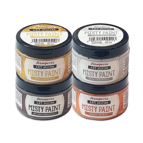 Stamperia Art Stories Misty Paint 150ml - Metallic Golden Sun