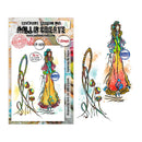 Stamps with artistic design of a woman and flowers, featuring 'All & Create' branding.