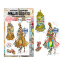 All & Create stamp set packaging with illustrations of a fairy and castle on a white background