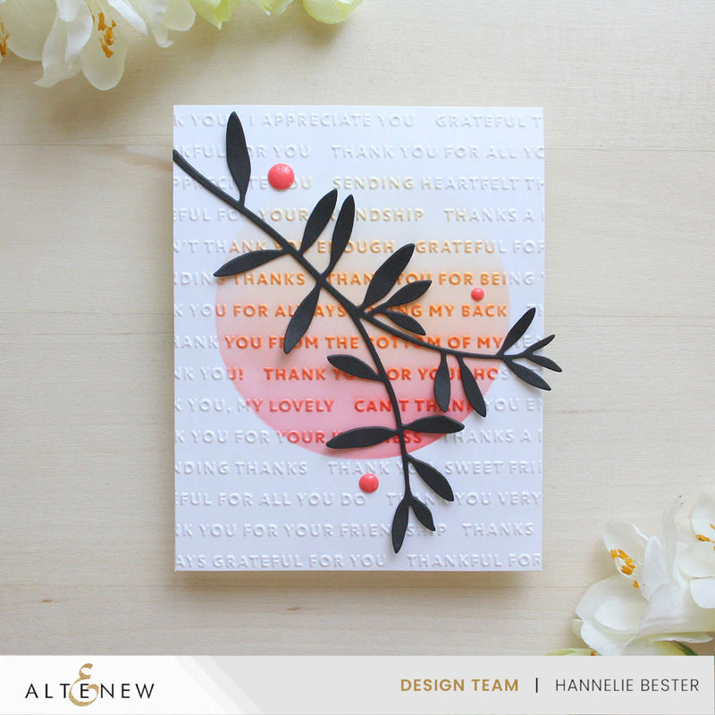 Altenew Ways to Thank You One-of-a-Kind 3D Embossing Folder