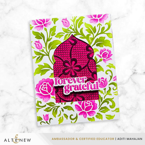 Altenew Lace Topped Petals 3D Embossing Folder