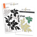Altenew Leafscape die set packaging with leaf designs and text on a white background