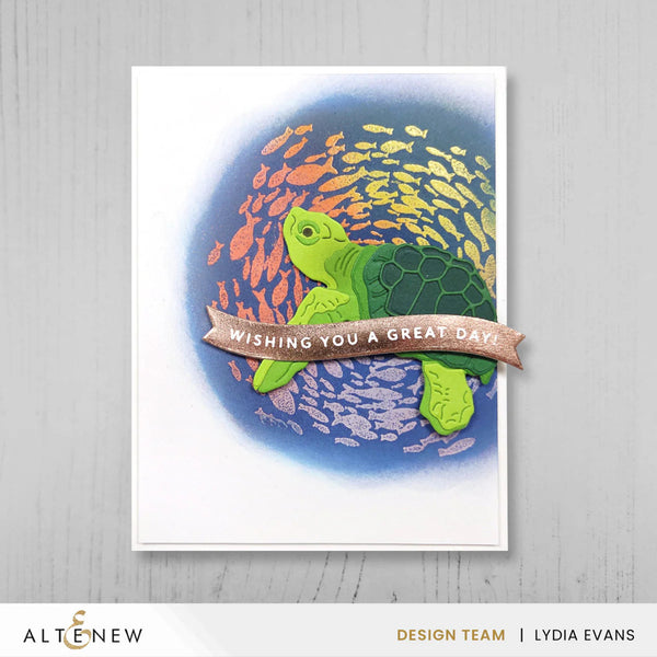 Altenew One-Go Press Plate - Solid Sentiment Banners