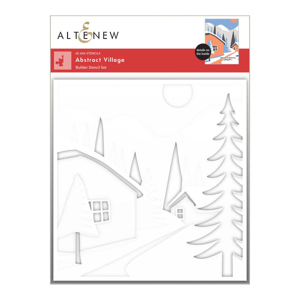 Altenew Abstract Village Builder Stencil Set (4 in 1)