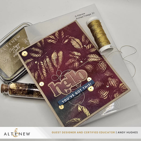 Altenew Arched Foliage Botanical 3D Embossing Folder