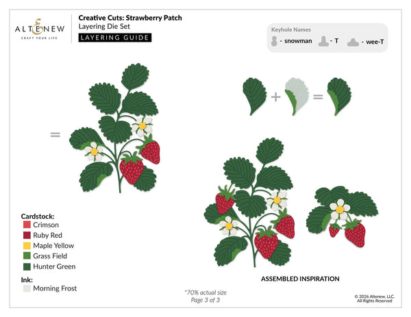 Altenew Creative Cuts: Strawberry Patch Layering Die Set