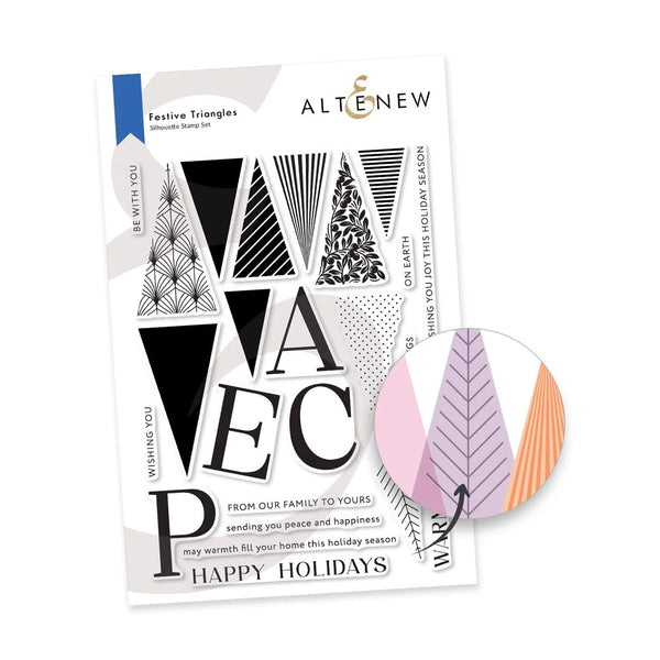 Altenew Festive Triangles Stamp Set