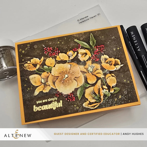 Altenew Hellebore Haven Botanical 3D Embossing Folder