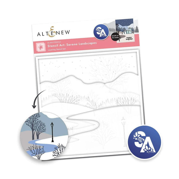 Altenew Stencil Art: Serene Landscapes Layering Stencil Set (6 in 1)