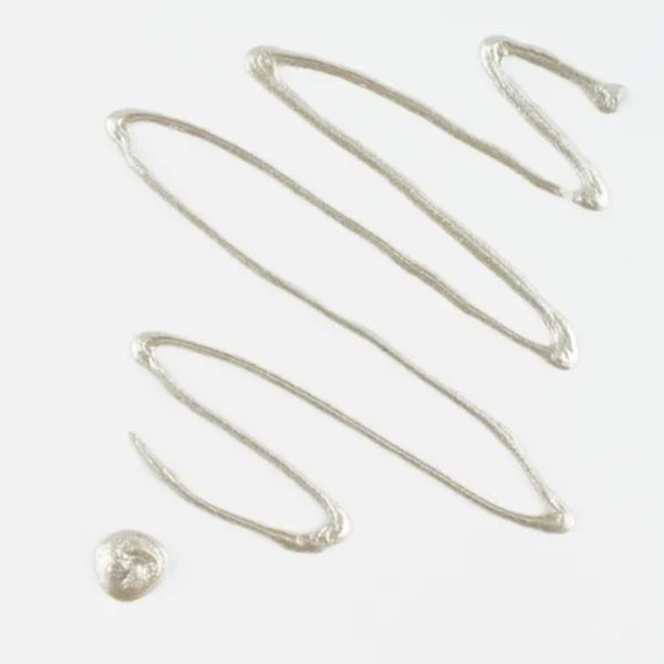 Silver hair clips on a white background