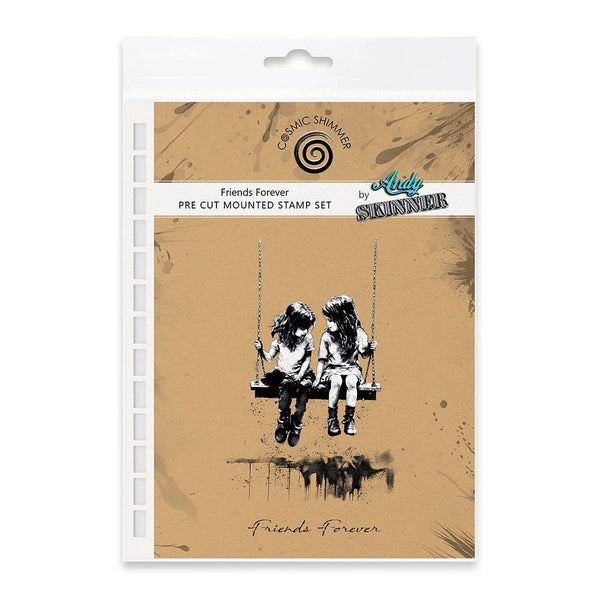 Andy Skinner Pre-Cut Rubber Stamp Set - Friends Forever