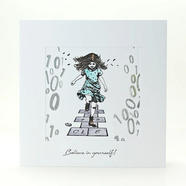 Andy Skinner Pre-Cut Rubber Stamp Set - Believe In Yourself!