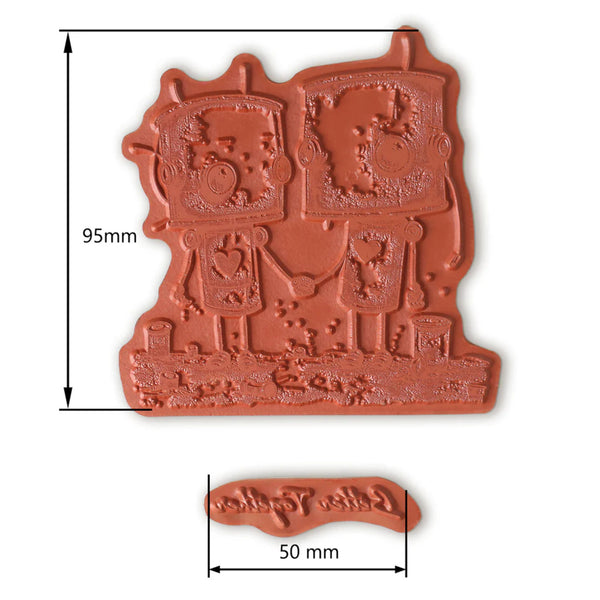 Andy Skinner Pre-Cut Rubber Stamp Set - Bot-ology Better Together