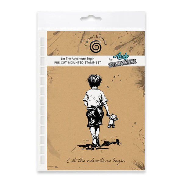 Andy Skinner Pre-Cut Rubber Stamp Set - Let The Adventure Begin
