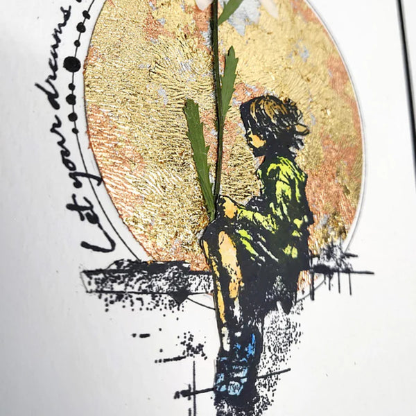 Andy Skinner Pre-Cut Rubber Stamp Set - Let Your Dreams Take Flight