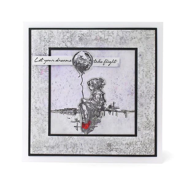 Andy Skinner Pre-Cut Rubber Stamp Set - Let Your Dreams Take Flight