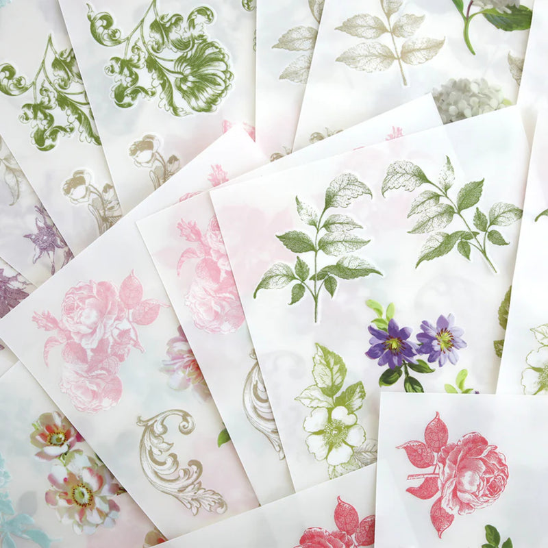 Anna Griffin Rub On Transfers - Antique Botanical