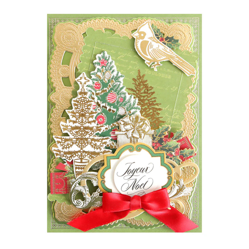 Anna Griffin Rub On Transfers - Holiday Foil