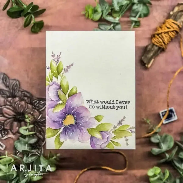 Gina K Designs Stamp & Die Set - Anniversary Flowers