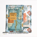 Notebook with vintage-style design elements on a white background, featuring the brand 'Arden Creative Studio' and 'Designed by Elizabeth Robinson'.