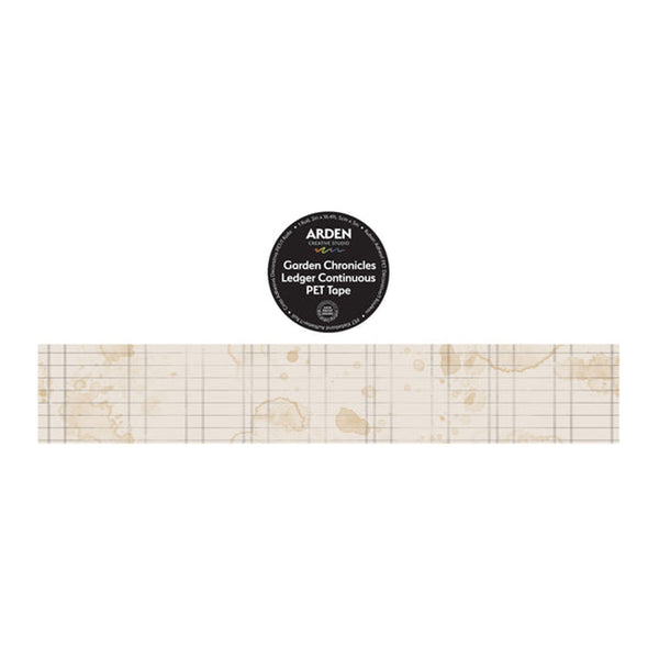 Roll of paper with grid pattern and Arden brand label on a white background