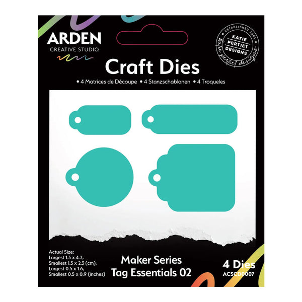 Arden Creative Studio Maker Series - Tag Essentials 02 Craft Die Set