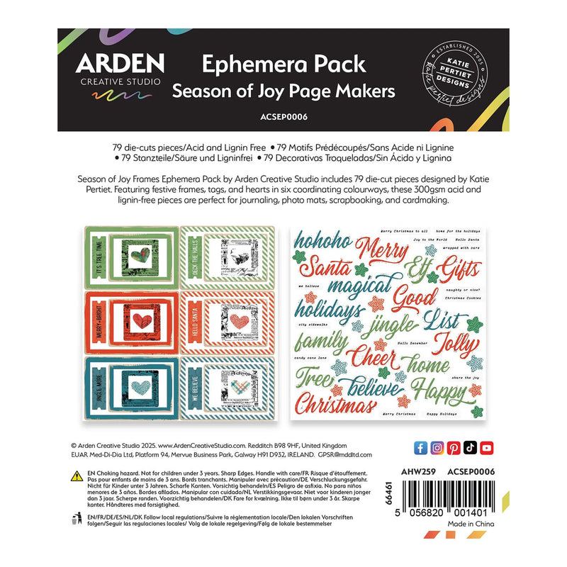 Arden Creative Studio Season of Joy Ephemera Pack