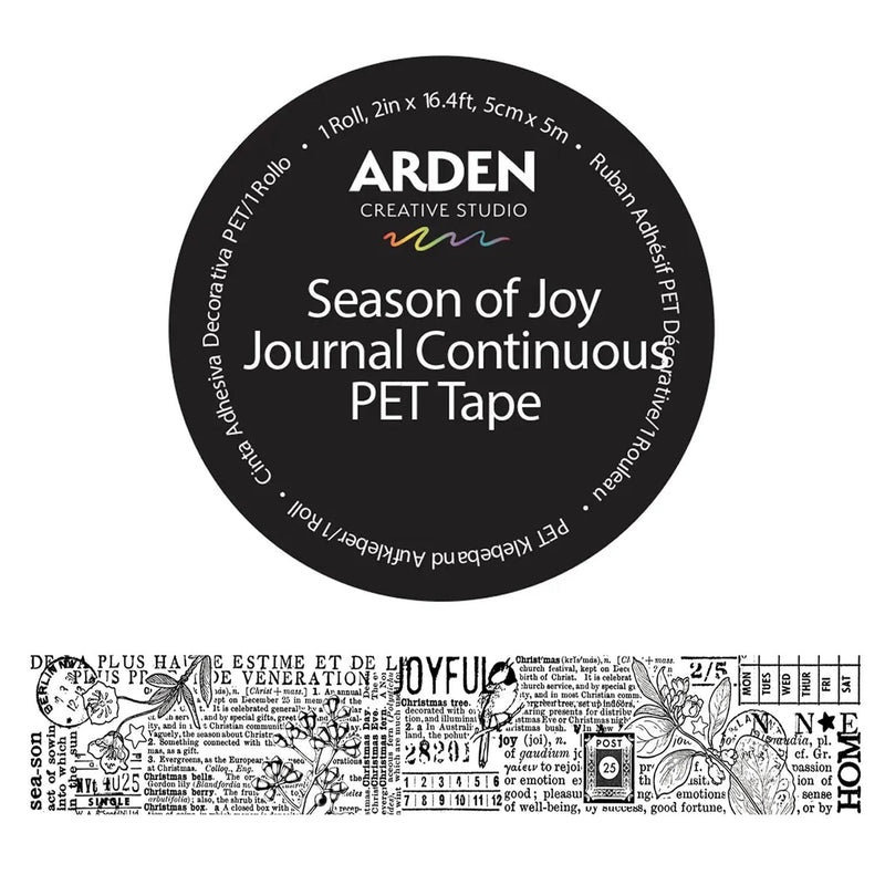 Arden Creative Studio Season of Joy Journal Continuous Kiss-cut PET Tape 5cm x 5m
