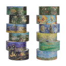 Poppy Crafts Washi Tape 12 Pack - Van Gogh