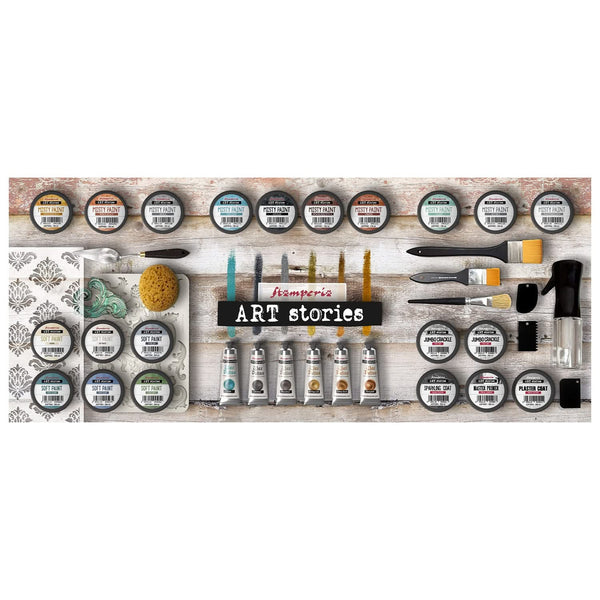 Stamperia Art Stories Big Silicone Mold A4 - Friezes